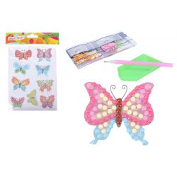 Kreatívna sada diamond nálepky motýľe