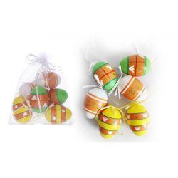 Veľkonočné vajíčka plastové 6cm/6ks