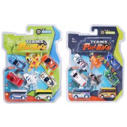 Dopravné prostriedky mix 8ks 7cm