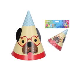 Párty klobúčiky Pes 15cm/6ks