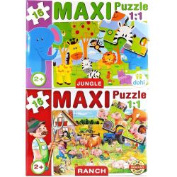 Maxi puzzle pre najmenších 16ks Ďžungla