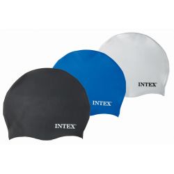 Intex 55991 Silikónová plavecká čiapka 8+ - čierna