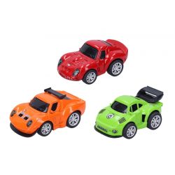 Kovové autíčko na spätné naťahovanie 6cm