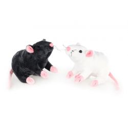 Potkan plyšový 20cm - biela