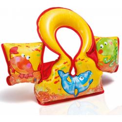 INTEX 58673 Nafukovacia vesta s rukávnikmi Aqua