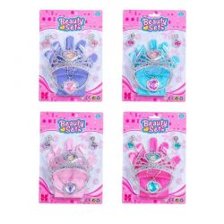 Šperky a rukavičky sada - modrá