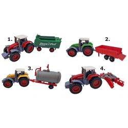 Traktor kovový s návesom 14cm - 1