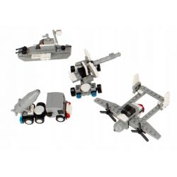 Stavebnica alleBlox MilitaryForce 62-67ks/4druhy - náhodné