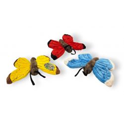 Motýľ plyšový 24cm - žltá