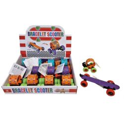 Auto náramok "skateboard" 15,5cm - oranžová