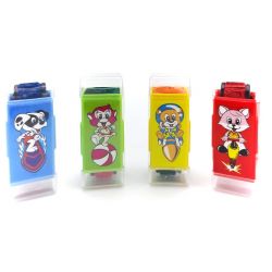 Pečiatka 2v1 Roller 6,5cm - žltá