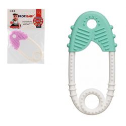 Hryzátko špendlík silikón 11,5cm - modrá