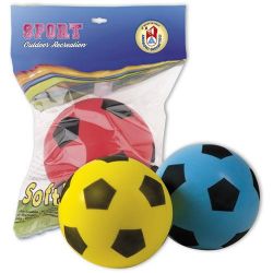 Futbalová lopta penová 20 cm - žltá