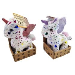 Jednorožec plyšový 13cm - červená