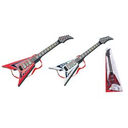 Elektrická gitara s efektmi 56cm - červená