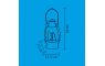 SOMOGYI HOME LTN 15 Lucerna dekoračná LED so snežítkom a trblietkami 