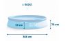 INTEX Bazén 28312,nafukovací,filter,pumpa,3.66x0,76m