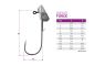 Standup jig s držiakom Delphin AeroFORCE / 5ks 10g-5/0