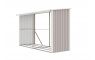 Prístrešok na drevo G21 WOH 682 - 302 x 119 cm, šedý