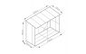 Prístrešok na drevo G21 WOH 682 - 302 x 119 cm, šedý