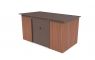 Záhradný domček G21 GRAH 700 - 340 x 206 cm, hnedý