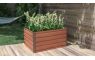 Vyvýšený záhon G21 Daisy 100 x 80 x 52 cm, plechový, hnedý
