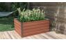 Vyvýšený záhon G21 Daisy 120 x 90 x 52 cm, plechový, hnedý