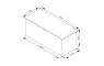 Záhradný box G21 Denver 770 L, metalický šedý plechový