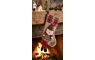 Dekorácia MagicHome Vianoce, Ponožka Santa, 50 cm