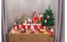 Dekorácia MagicHome Vianoce, Domček so snehuliakom, LED, terakota, závesný, 5,8x5x7 cm