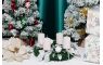 Veniec MagicHome Vianoce, adventný, biely, 25 cm