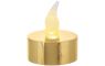 Sviečky MagicHome Vianoce, LED čajové, sada 2 ks, zlaté, na hrob, pohyblivý plameň
