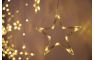 Reťaz MagicHome Vianoce Curtain, 138x LED teplá biela, s hviezdami, 230V, 8 funkcií, osvetlenie, L-220x60/90 cm