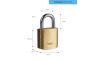 Zámok Yale Y110B/25/113/1, Standard Security, visiaci, 25 mm, 3 kľúče