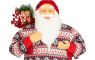 Dekorácia MagicHome Vianoce, Santa, so svetrom, 120 cm