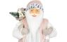 Dekorácia MagicHome Vianoce, Santa, s darčekom, ružovo-hnedý, 60 cm
