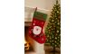 Dekorácia MagicHome Vianoce, Čižma, vzor santa, 25 x 41 cm